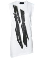 Dsquared2 Tiger Flash Sequin T-shirt Dress, Women's, Size: Small, White, Sequin/cotton