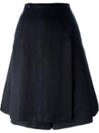 Individual Sentiments Wrap Skirt Knee-length Shorts