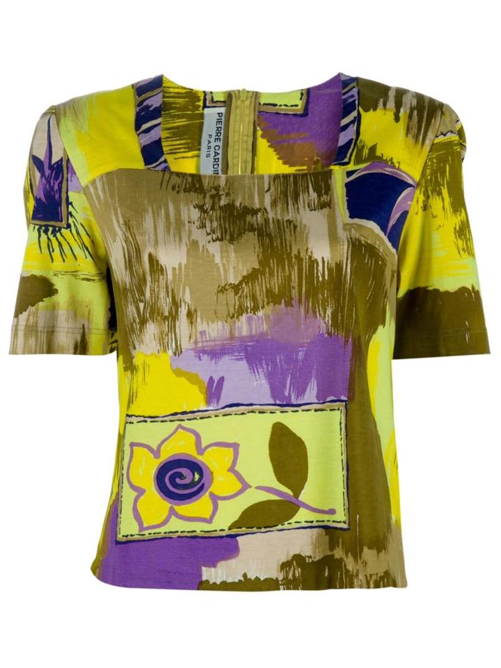 Pierre Cardin Vintage Floral Print Top