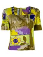 Pierre Cardin Vintage Floral Print Top