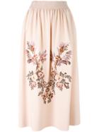 Stella Mccartney Embroidered Flower Skirt