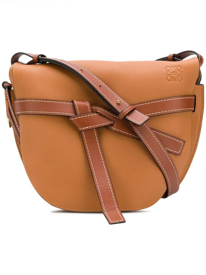 Loewe Semi Circle Shoulder Bag - Brown