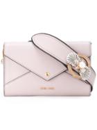 Miu Miu Envelope Shoulder Bag, Women's, Pink/purple, Leather/metal/glass