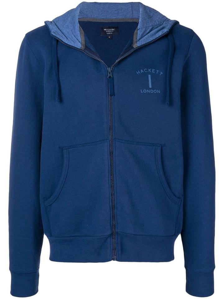 Hackett Zipped Hoodie - Blue
