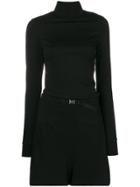 Y-3 Clasp Detail Romper - Black