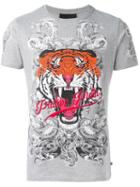 Philipp Plein 'philipp Tiger' T-shirt, Men's, Size: Xl, Grey, Cotton