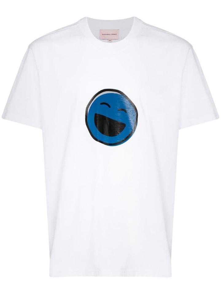 Duo Face Print T-shirt - White