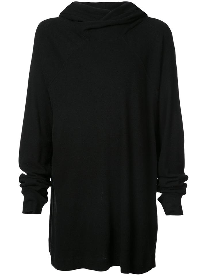 Julius Longline Hoodie - Black