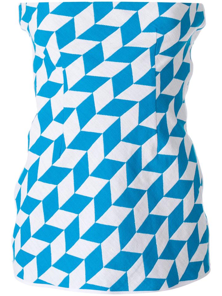 Richard Malone Simple Bustier - Blue