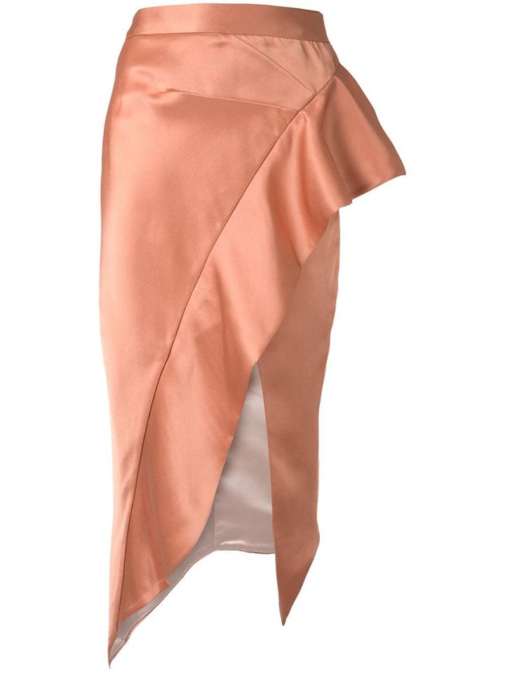 Maticevski Ruffle Draped Skirt - Orange