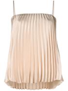Vince Pleated Cami Top - Neutrals