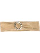 Jean Louis Scherrer Vintage Buckle Belt, Size: 90, Nude/neutrals