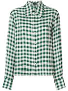 Joseph Check Fitted Shirt - Green