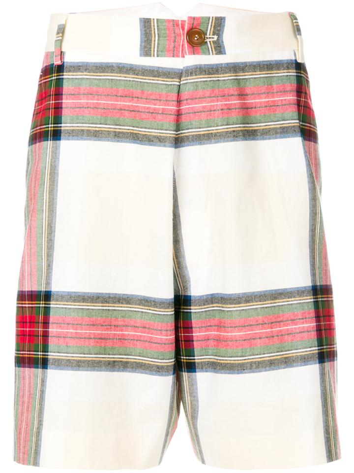 Vivienne Westwood Classic Check Shorts - Nude & Neutrals