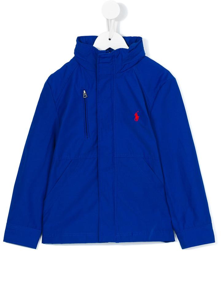 Ralph Lauren Kids - Hooded Jacket - Kids - Cotton/polyamide/polyester - 6 Yrs, Blue