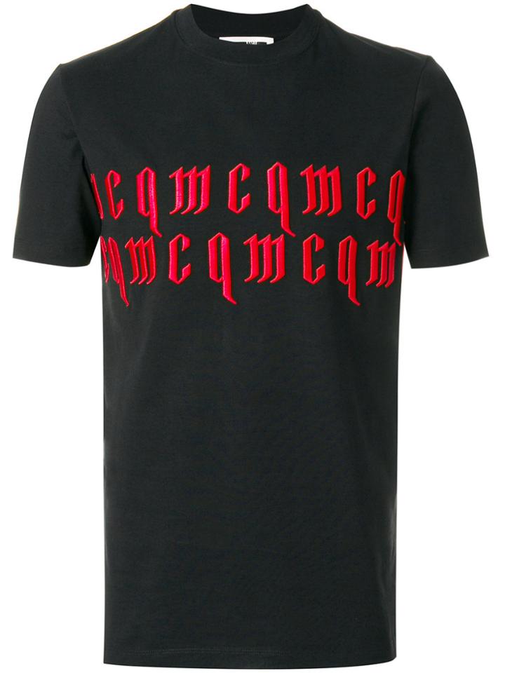 Mcq Alexander Mcqueen Branded T-shirt - Black