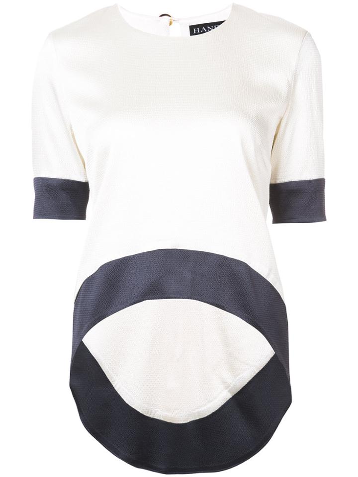 Haney Navy Trim Top - Nude & Neutrals