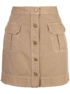 Nili Lotan Sahara Mini Skirt - Brown