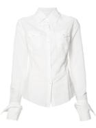 Marques'almeida Folded Cuffs Shirt, Women's, Size: Medium, White, Polyamide