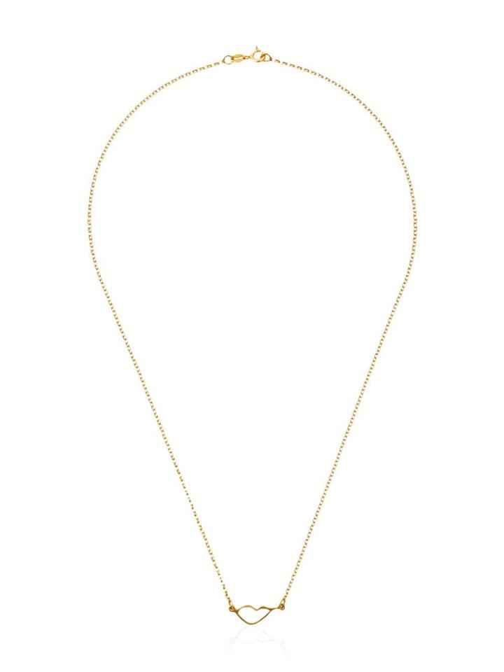 Holly Ryan Gold-plated Sterling Silver Lip-pendant Necklace - Metallic
