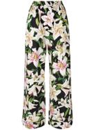 Dolce & Gabbana Lily Print Trousers - Multicolour