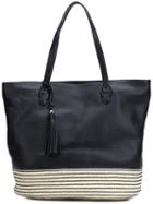 Rebecca Minkoff Contrast Striped Bottom Tote Bag