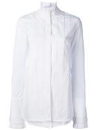 Ellery Pleated Front Shirt - White