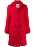 Kenzo Single-breasted Coat - Red