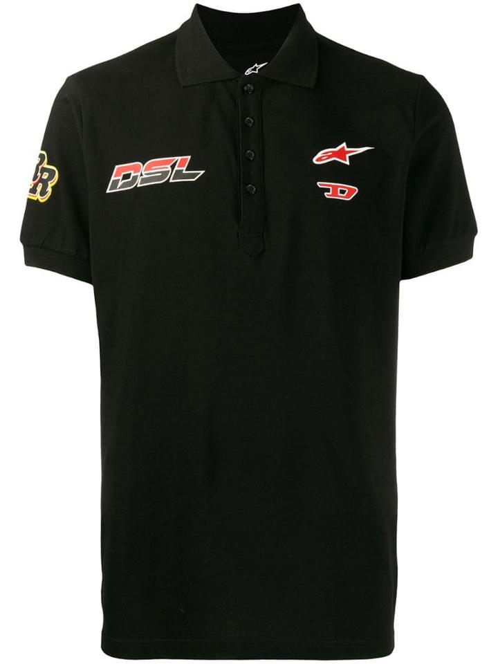 Diesel Astars-t-night-new Polo Shirt - Black