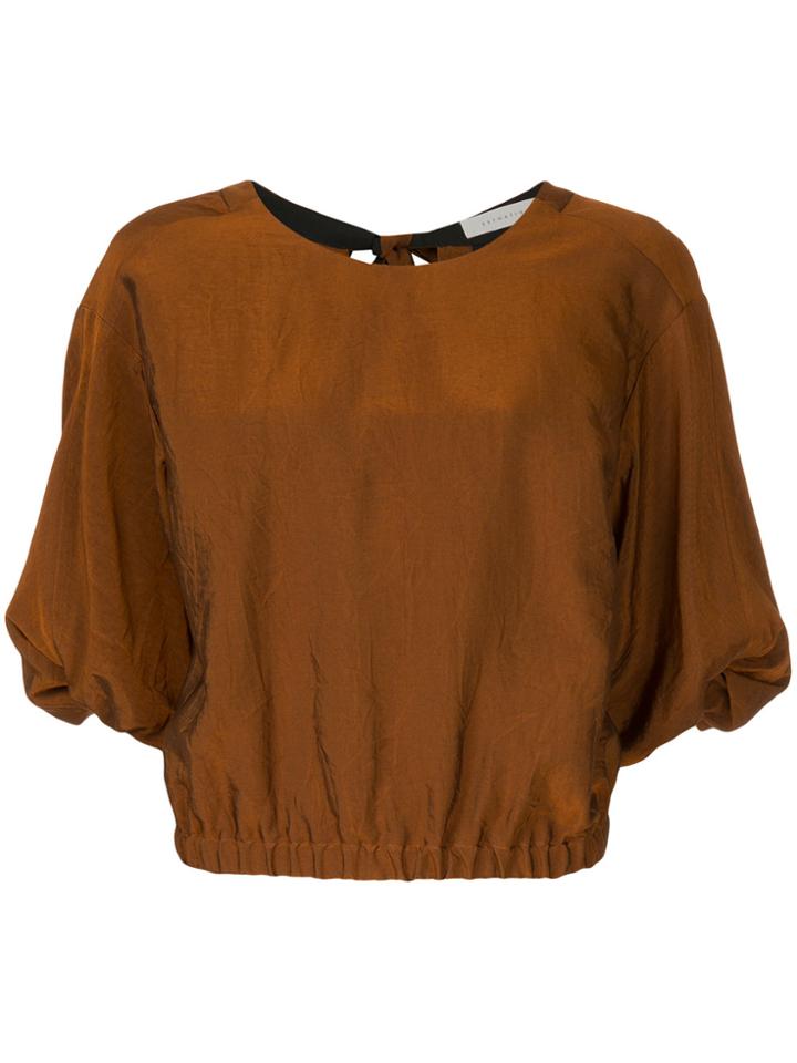 Estnation Crepe Top - Brown