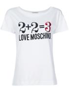 Love Moschino Sum Up T-shirt - White