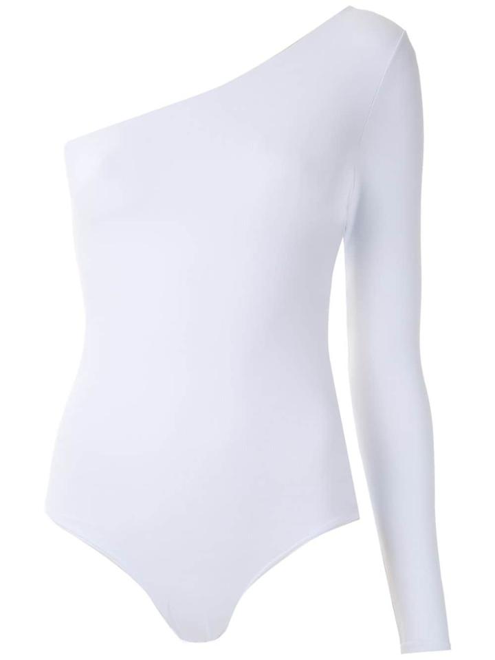 Amir Slama Floral Lace Insert Body - White