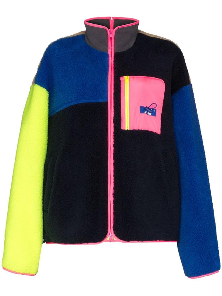 Ader Error High Neck Fleece Jacket - Brown