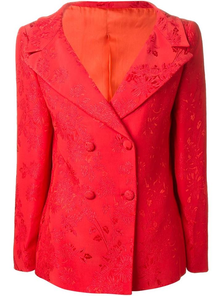 Versace Vintage Floral Brocade Blazer