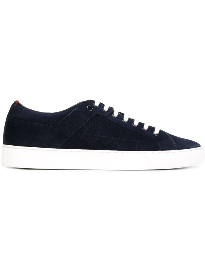 Hugo Hugo Boss Futesio Sneakers, Men's, Size: 45, Blue, Suede/leather/rubber/nylon