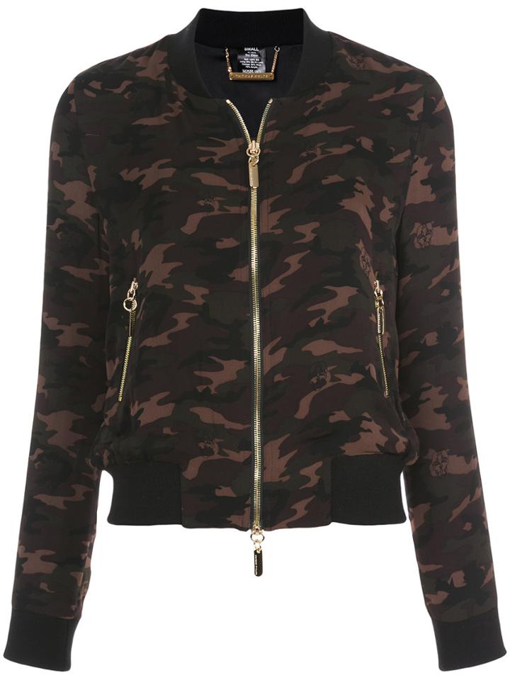 Thomas Wylde Camouflage Bomber Jacket - Green