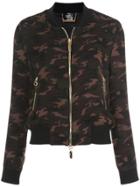 Thomas Wylde Camouflage Bomber Jacket - Green