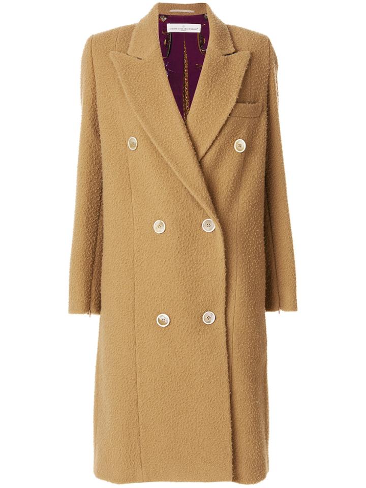 Golden Goose Deluxe Brand Double Breasted Coat - Nude & Neutrals