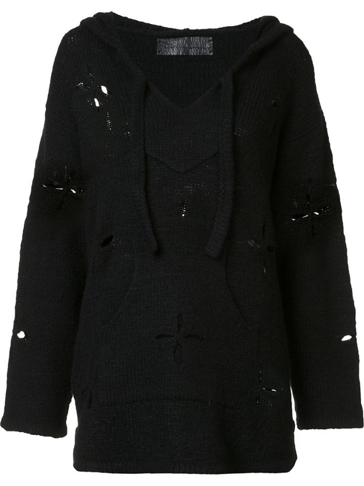 The Elder Statesman V-neck Jumper - Black