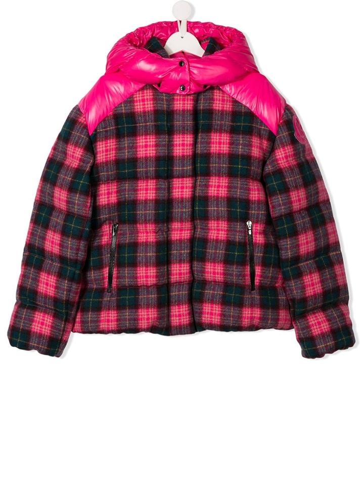 Moncler Kids Chouette Goose Down Padded Jacket - Pink