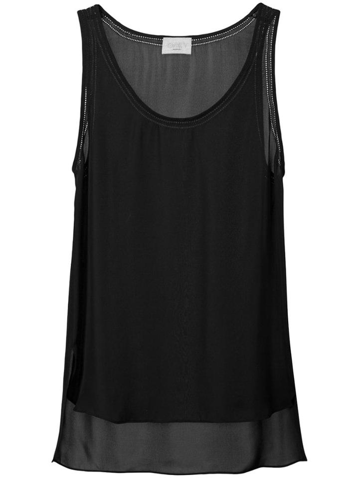 Jason Wu Grey Classic Fitted Vest Top - Black