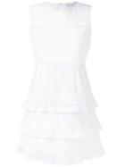 Red Valentino - Open Embroidery Dress - Women - Cotton - 42, White, Cotton