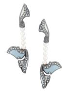 Camila Klein Long Pearl Earrings - Metallic