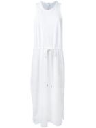 Bassike Drawstring Tank Dress, Women's, Size: 6, White, Organic Cotton