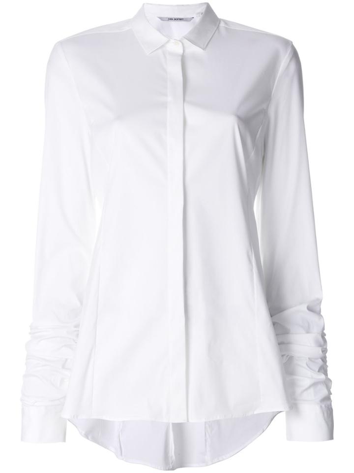 Neil Barrett Gathered Sleeve Shirt - White