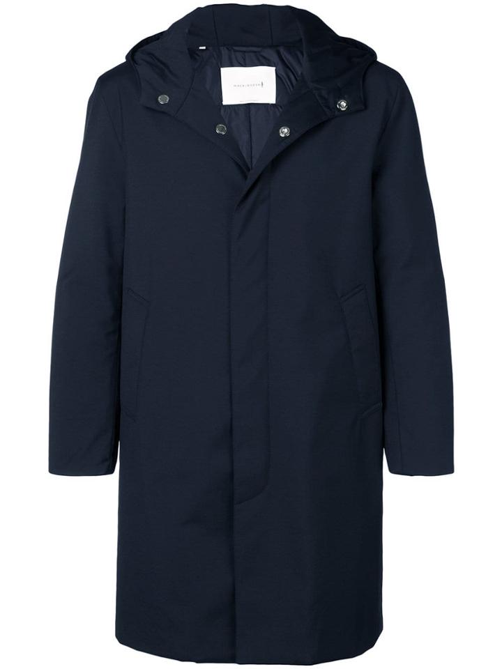 Mackintosh Hooded Down Raincoat - Blue