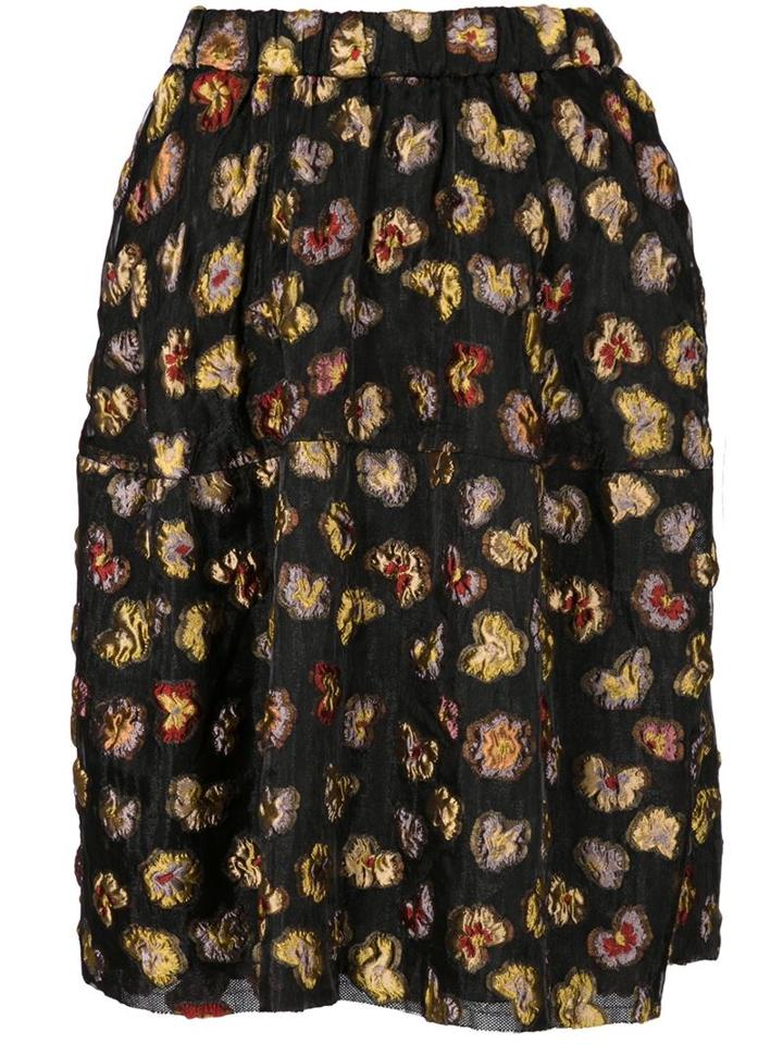 Co Floral Cloqué Skirt