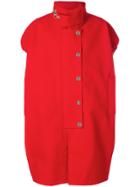 Raf Simons Sleeveless Couture Coat - Red