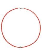 Catherine Michiels Beaded Necklace - Red