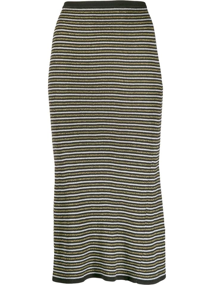 Tommy Hilfiger Tommy X Zendaya Stripped Knitted Skirt - Black
